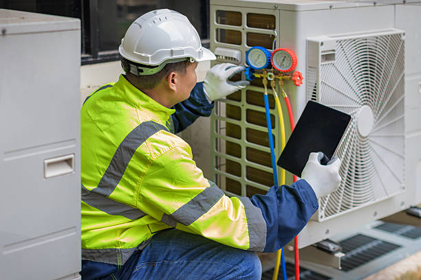 Professional Heat Pump Repair technician working in Monticello, LA